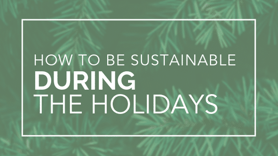How to be Sustainable During the Holidays
