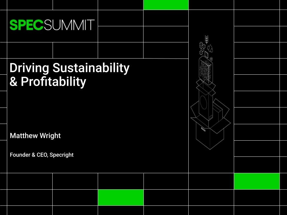 Driving Sustainability & Profitability Presentation