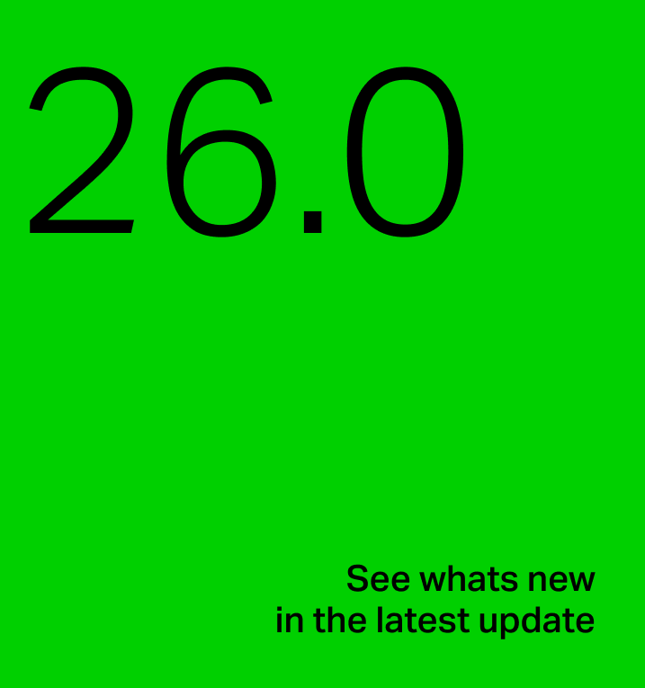 Product Release 26.0