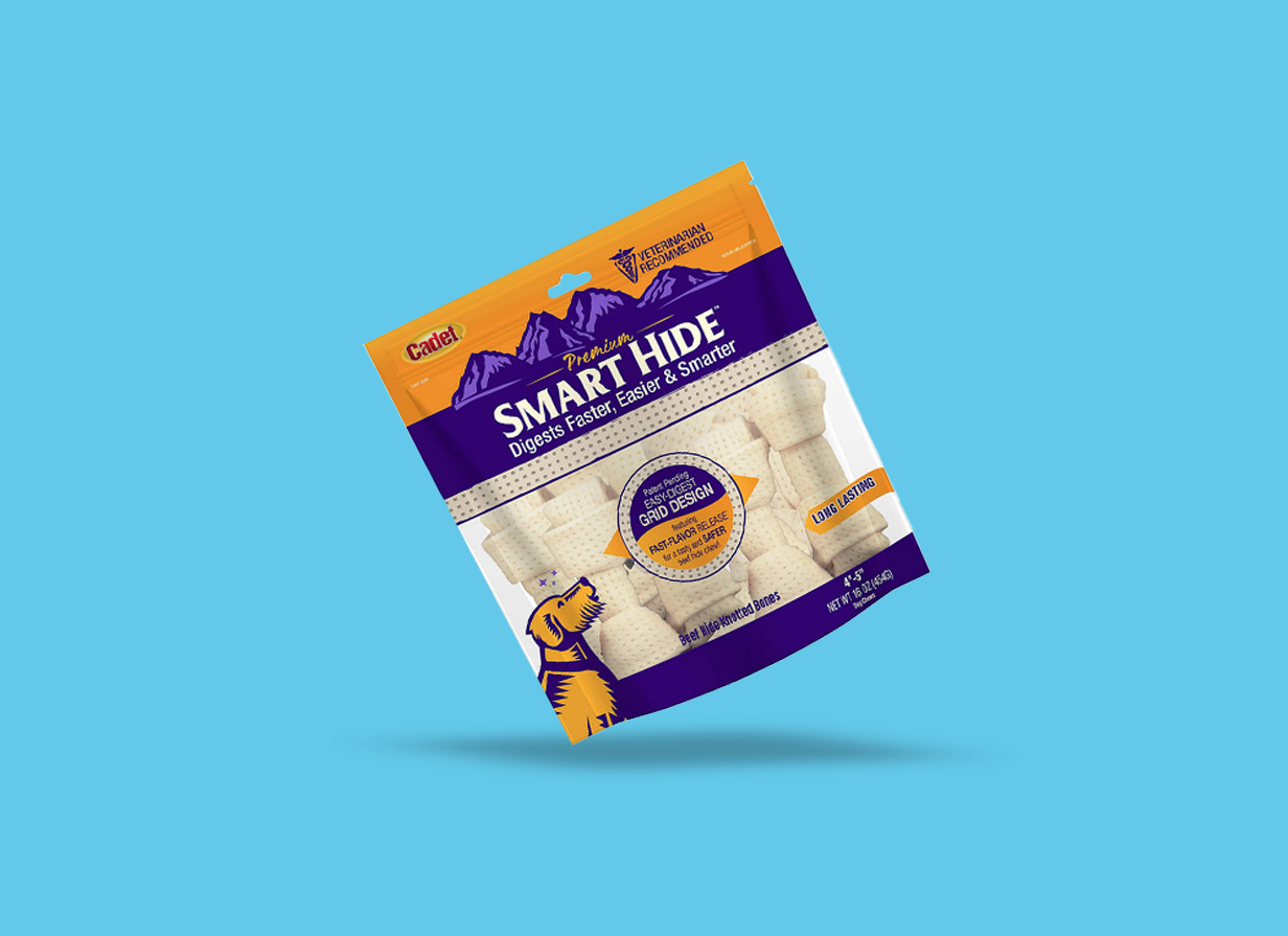 A bag of dog food