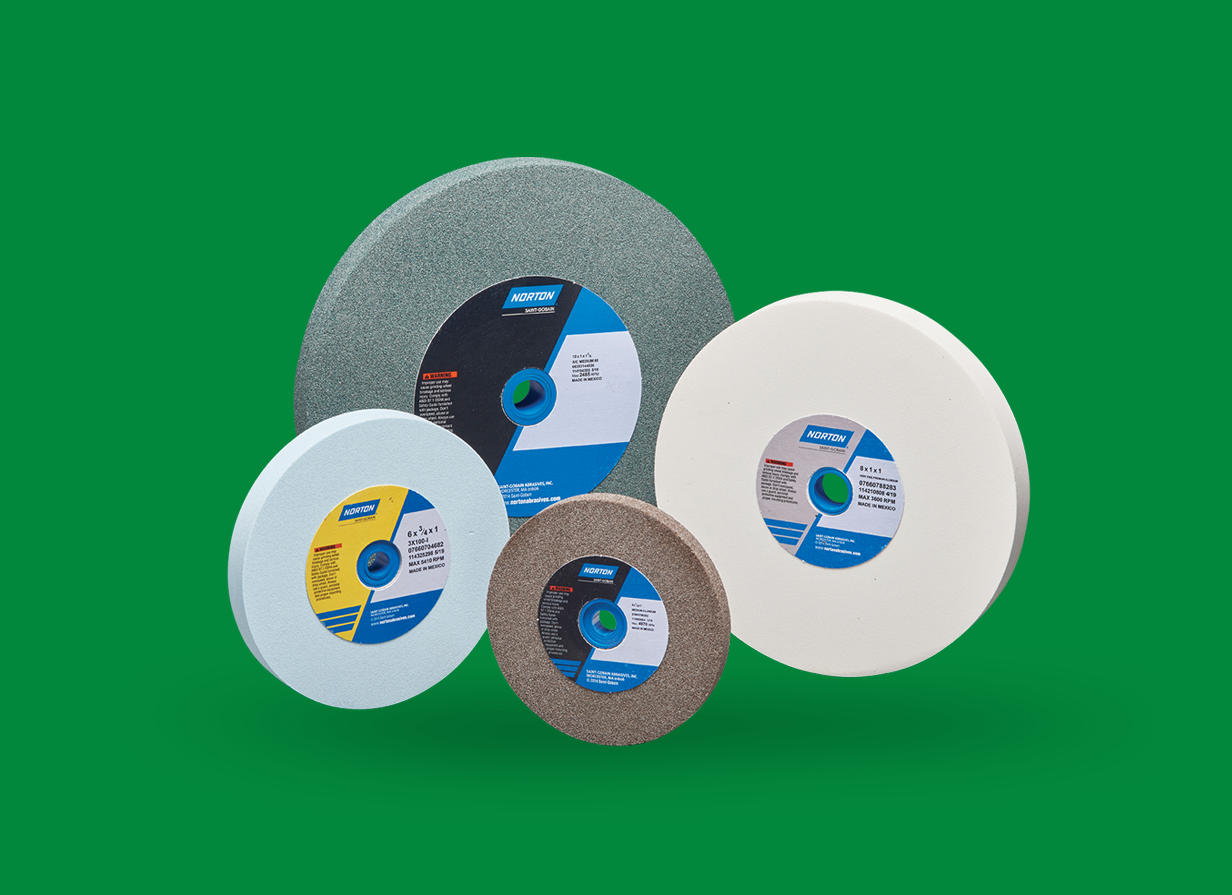 A group of grinding discs
