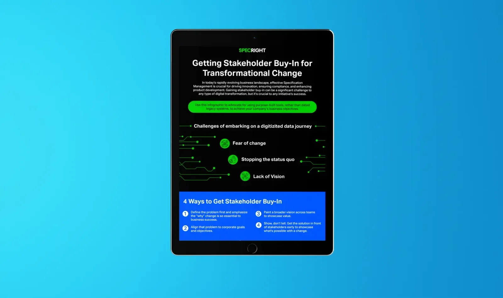Getting stakeholder Buy-In for transformational change