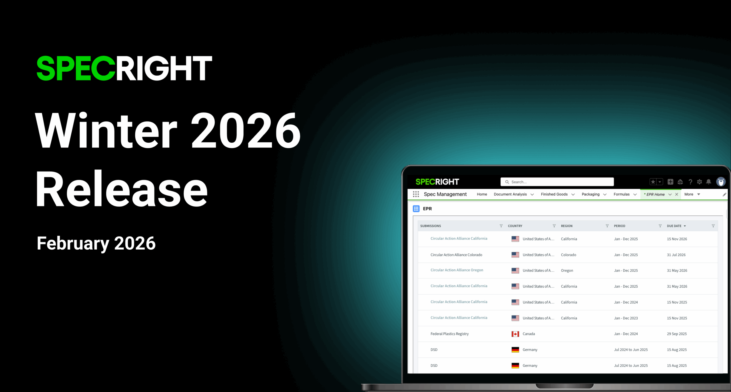 What’s New in Specright: Winter 2026 Release