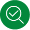 A green circle with a check mark in it