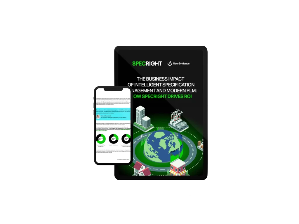 Mockup of Specright's 2026 ROI Report download.