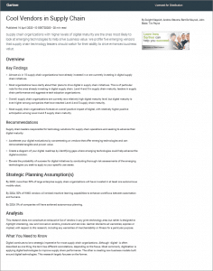 Gartner 2020 Cool Vendor in Supply Chain Thumbnail