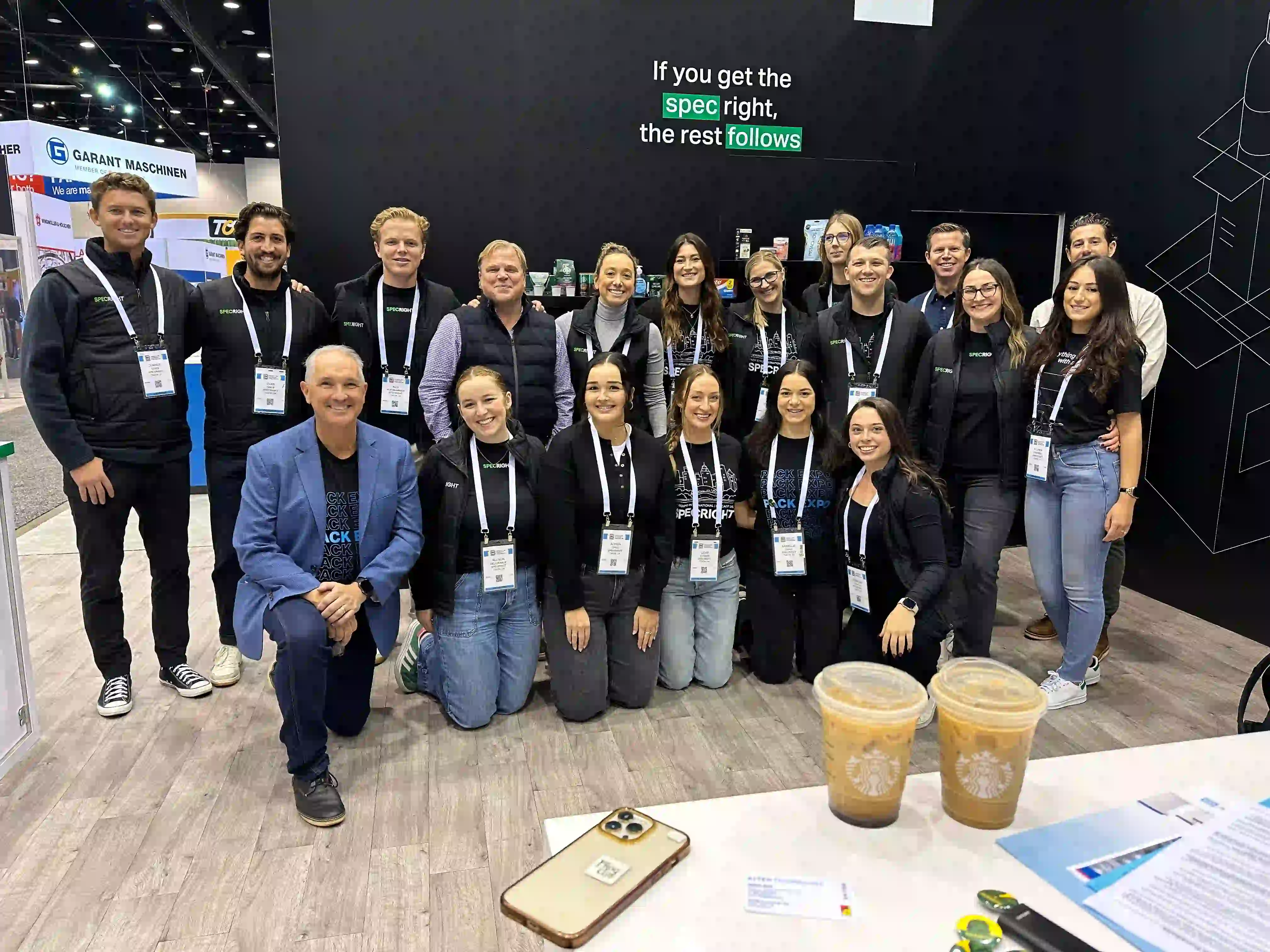 Specright team members at Pack Expo 2024 