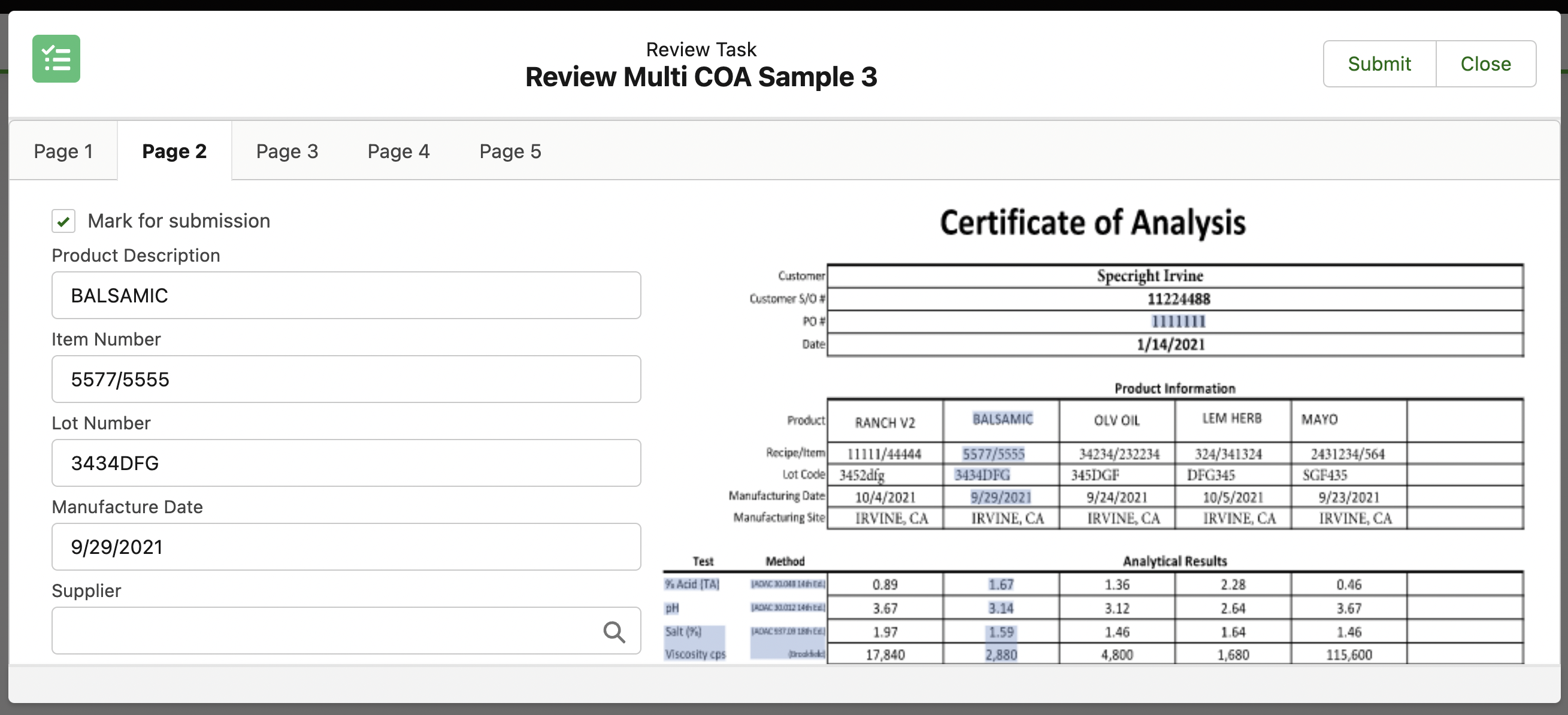 intelligent document processing IDP feature in specright platform